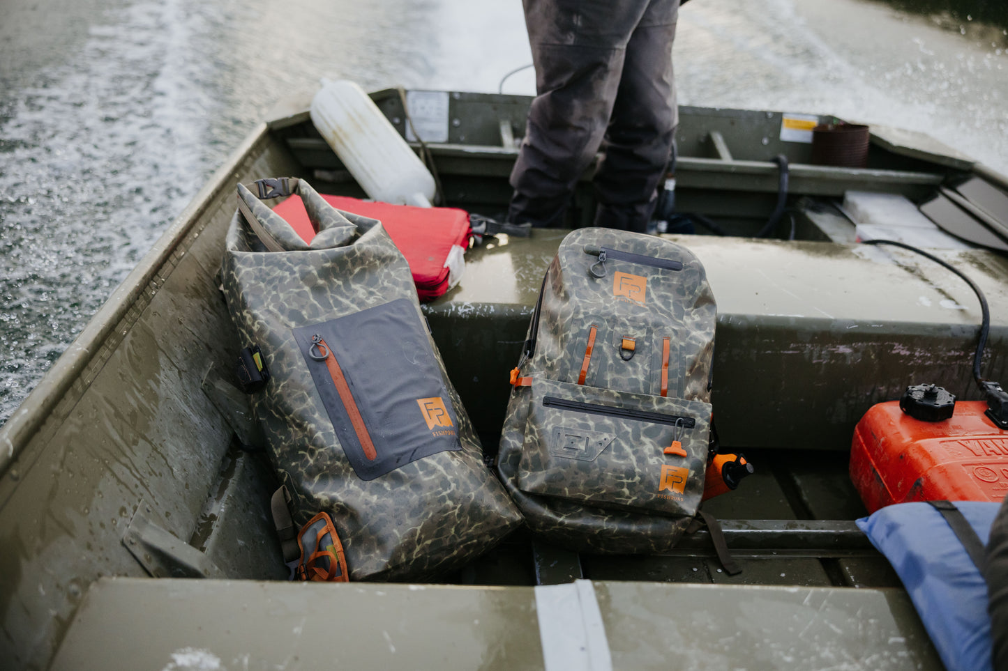 thunderhead backpack in boat