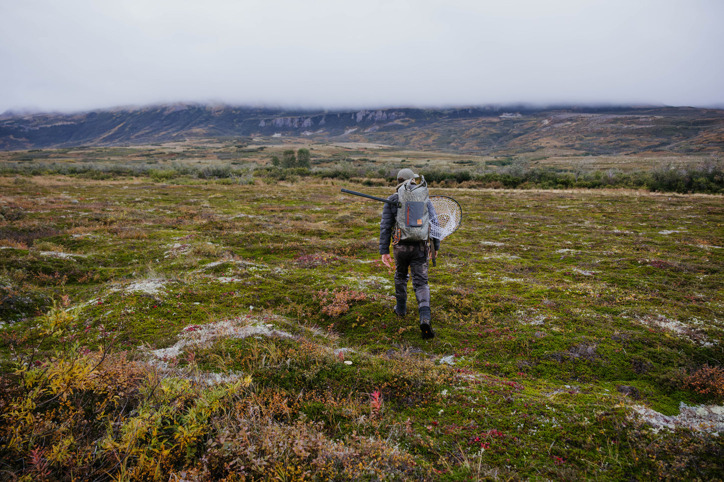 wind river walking through tundra