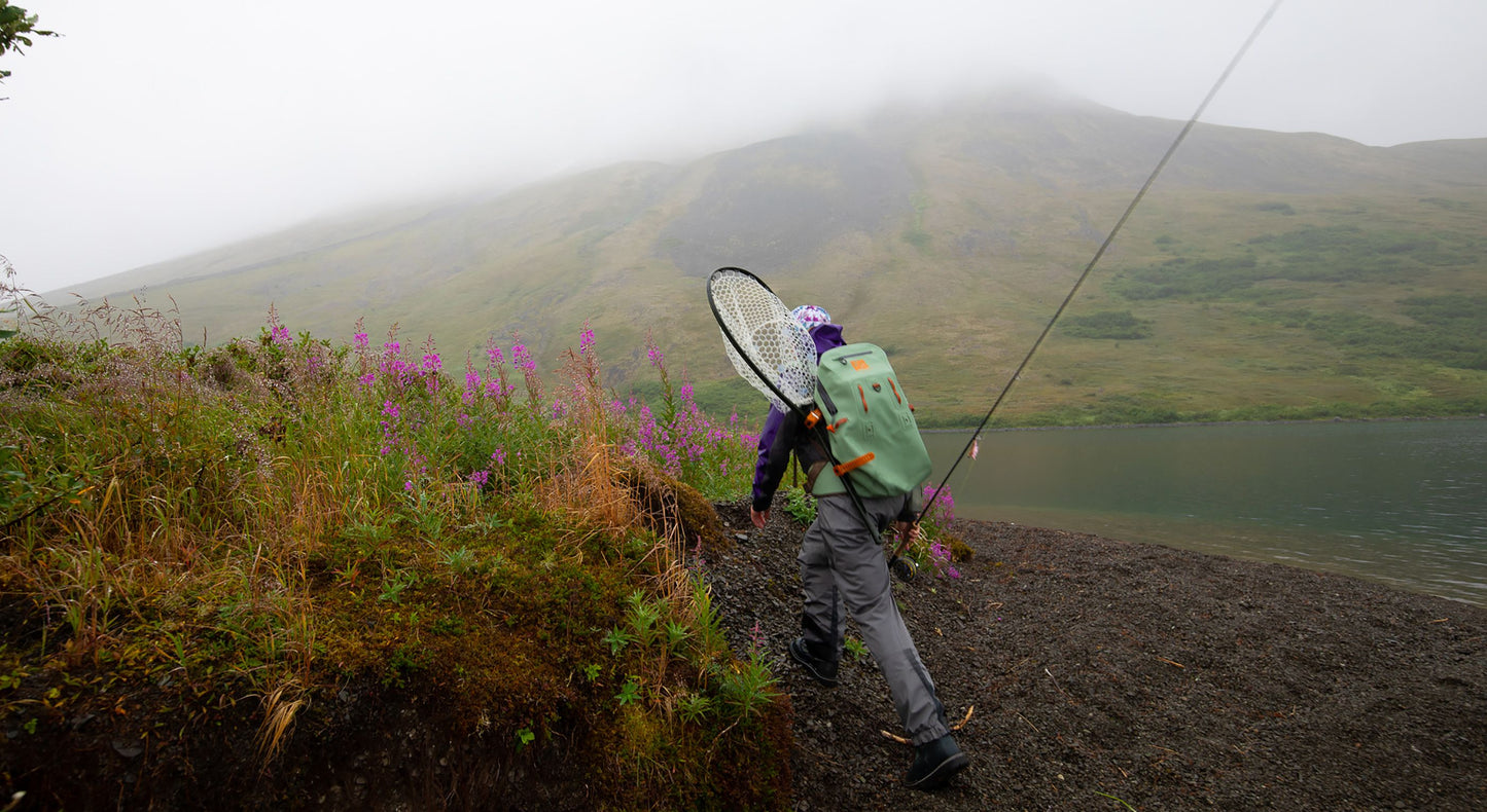backpack in alaska